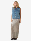 Mami Oversized Vest - Medium Blue
