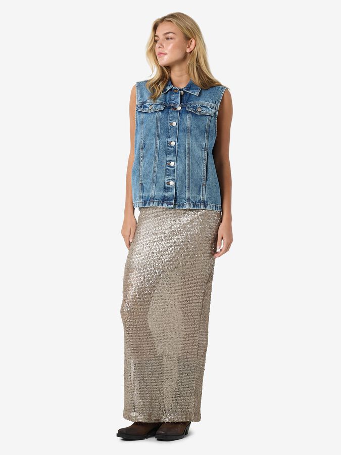 Mami Oversized Vest - Medium Blue