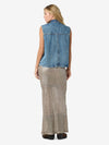 Mami Oversized Vest - Medium Blue