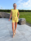 Yaz Denim Waistcoat - Mustard