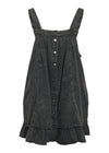 Oregon Acid Wash Denim Dress - Black