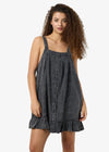Oregon Acid Wash Denim Dress - Black