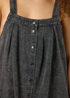 Oregon Acid Wash Denim Dress - Black