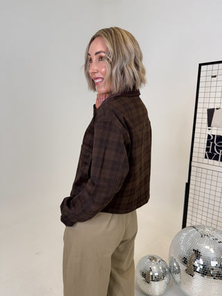 Vera Denim Jacket - Brown Check