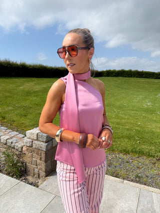Yasannalina One Shoulder Top - Pink