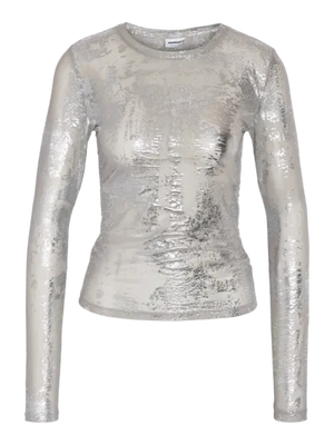 Lucia Mesh Top - Silver