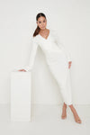 Jacklin Wrap Midaxi Dress - Cream