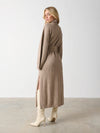 Product Detail  Single Jersey Knit Dropped Shoulder Wide Kimono Sleeves Grown on Neck Slit at Side Seams Belt with Belt Loops at Side Seams   Composition  68% Acrylic 29% Polyester 3%