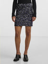 - Sequin mini skirt   - Elasticated high waist   - Velvet fabric with sequins  - Slim fit