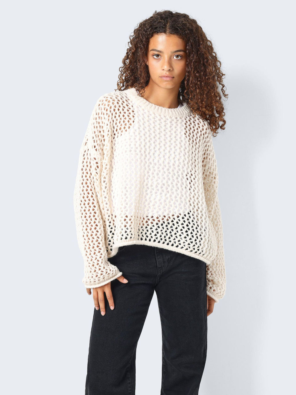 Judey Open Weave Knitted Pullover