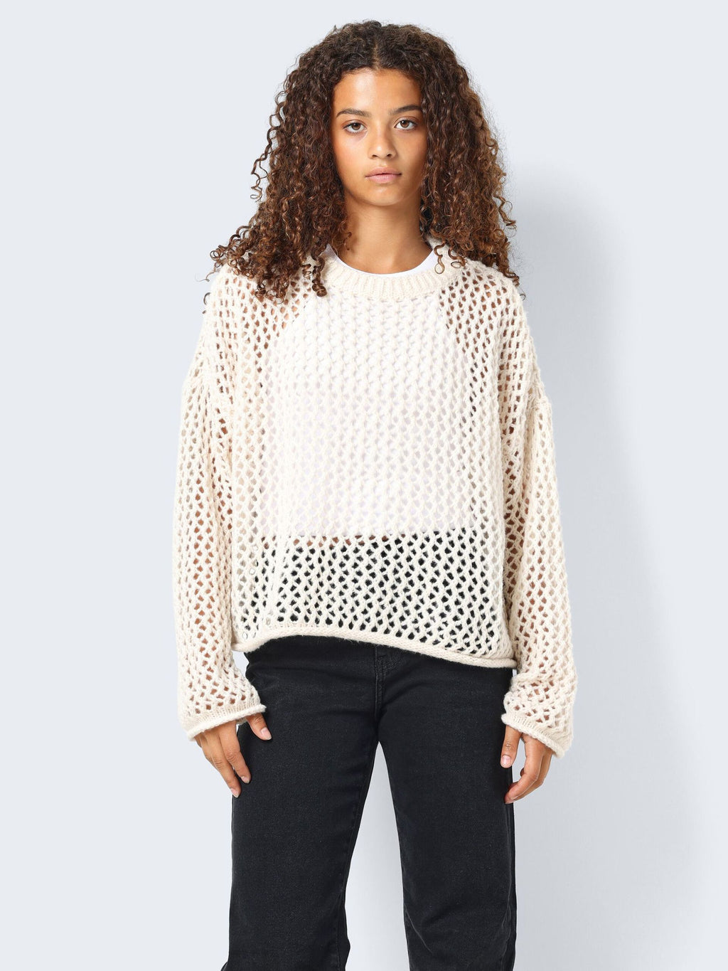 Judey Open Weave Knitted Pullover