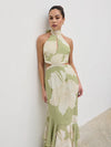 Nova Maxi Dress - Olive Floral