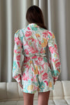 Chester White Floral Belted Playsuit