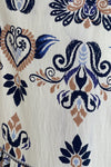 Blossom Cream Abstract Print Top