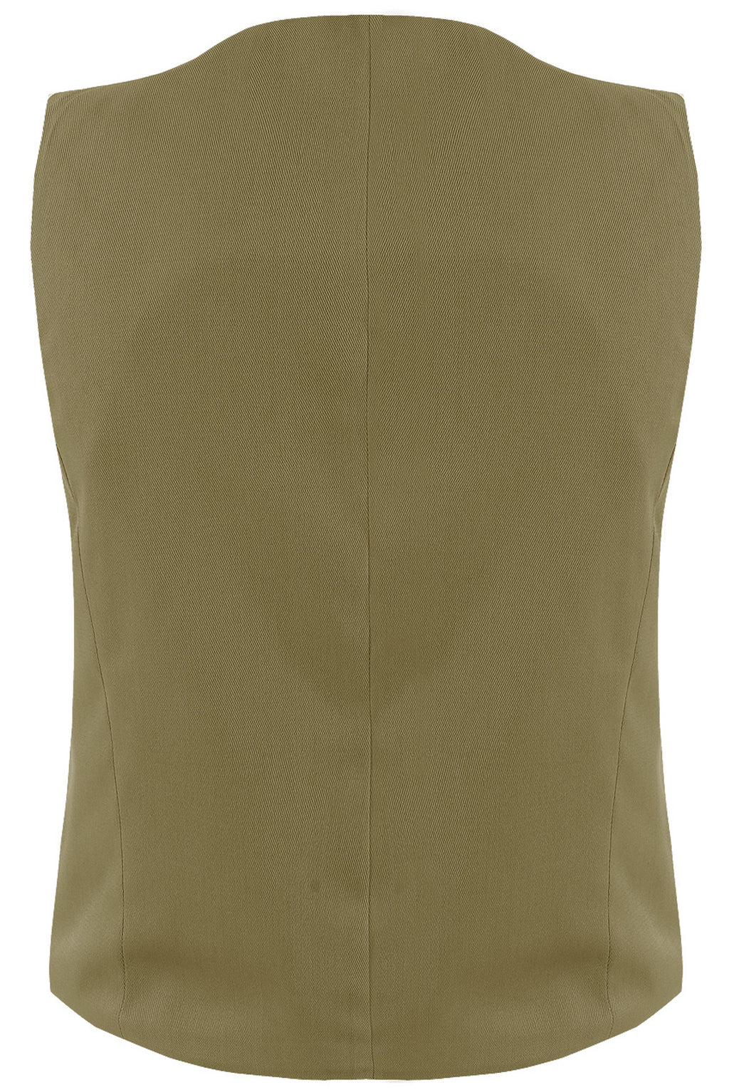 Buttons Up Side Pocketed Sleeveless Waist Coat