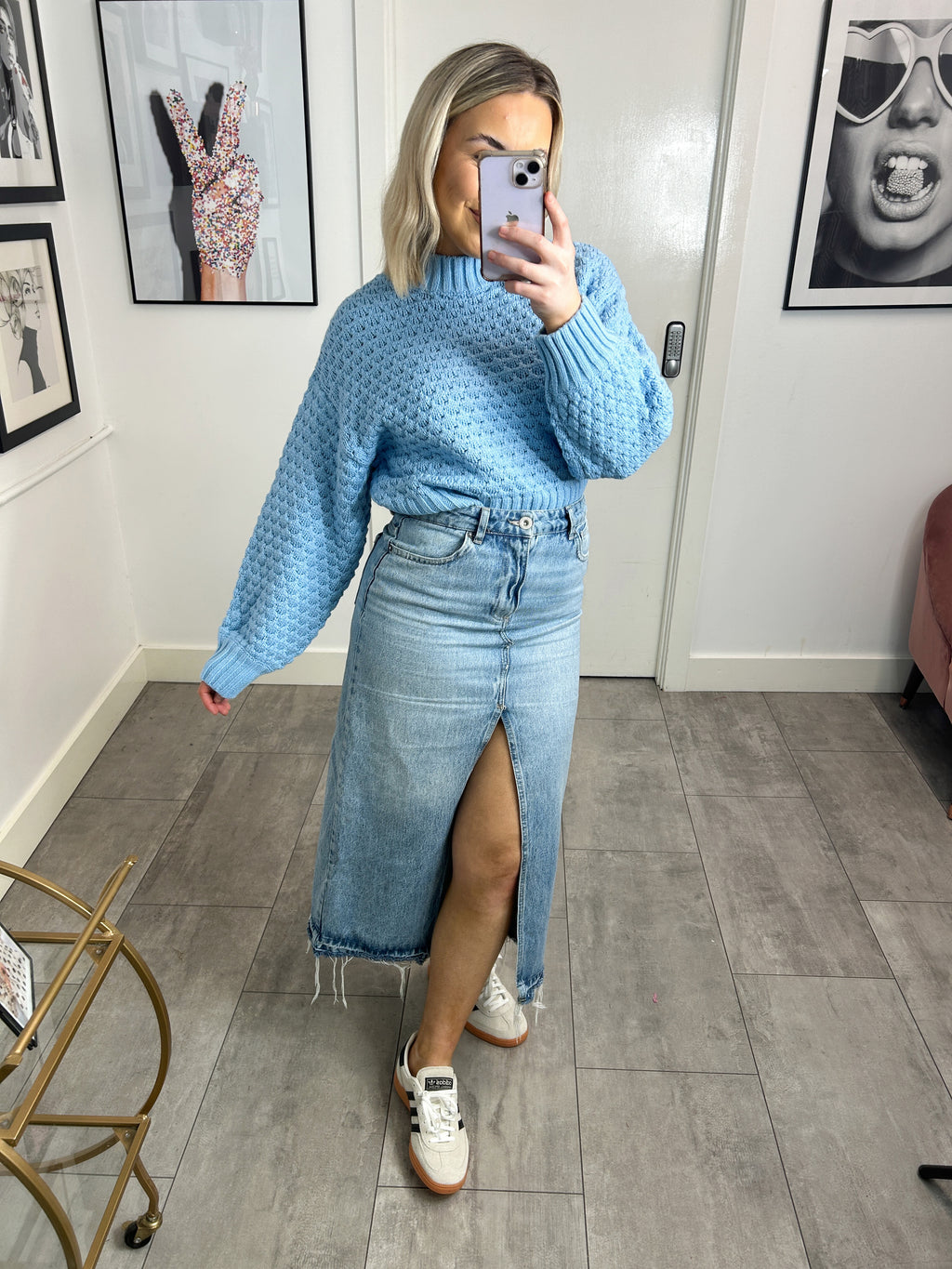 Billy Knitted Pullover - Blue Bell
