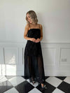 Silla Strap Maxi Dress - Black