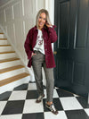 Alva Long Cord Shacket - Winsor Wine