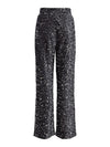 Kam Wide Leg Sequin Trousers - Magnet/Black/Silver