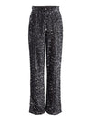 Kam Wide Leg Sequin Trousers - Magnet/Black/Silver