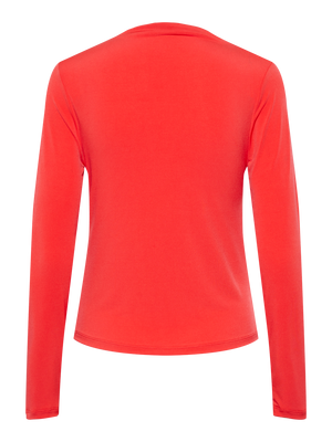 Madison Draped Top - Red