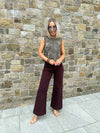 Chia Sleeveless Top - Fondue Fudge Snake