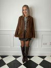 Rakel Suede Blazer - Brown