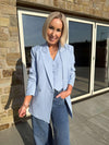 Carla Waistcoat - Sky Blue