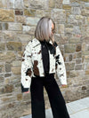 Cole Jacket - Cow Print