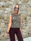 Chia Sleeveless Top - Fondue Fudge Snake