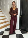 Robyn Trousers - Burgundy