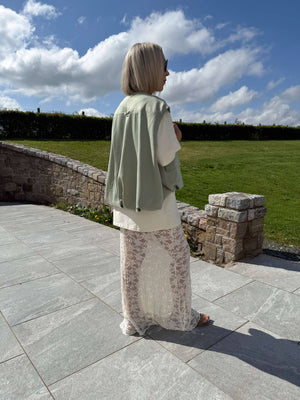 Piper Sleeveless Bomber - Khaki