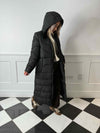 Dalcon Long Puffer Coat - Black