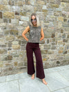 Chia Sleeveless Top - Fondue Fudge Snake