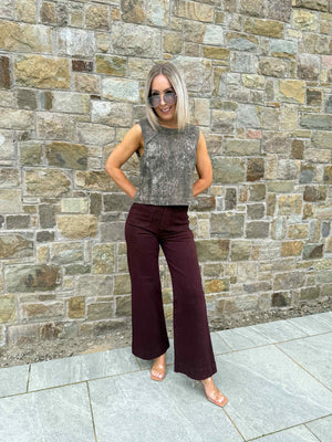 Chia Sleeveless Top - Fondue Fudge Snake