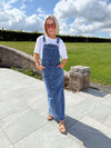 Elora Pinafore Dress - Denim