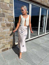 Noel V-Neck Knit Vest - Birch