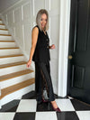 Harlow Lace Slip Skirt - Black