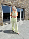 Tobine Tie Waistcoat - Lime Green