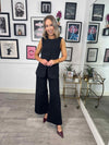 Tempre Long Waistcoat - Black