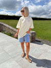 Paradise Apple Oversized T-Shirt - Lemon