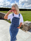 Elora Pinafore Dress - Denim