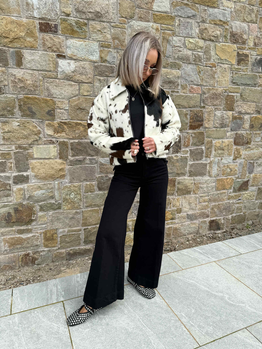 Cole Jacket - Cow Print