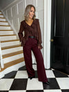 Robyn Trousers - Burgundy