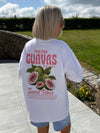Farm Fresh Guavas Oversized T-Shirt - White