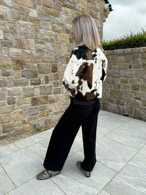 Cole Jacket - Cow Print