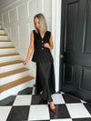 Harlow Lace Slip Skirt - Black