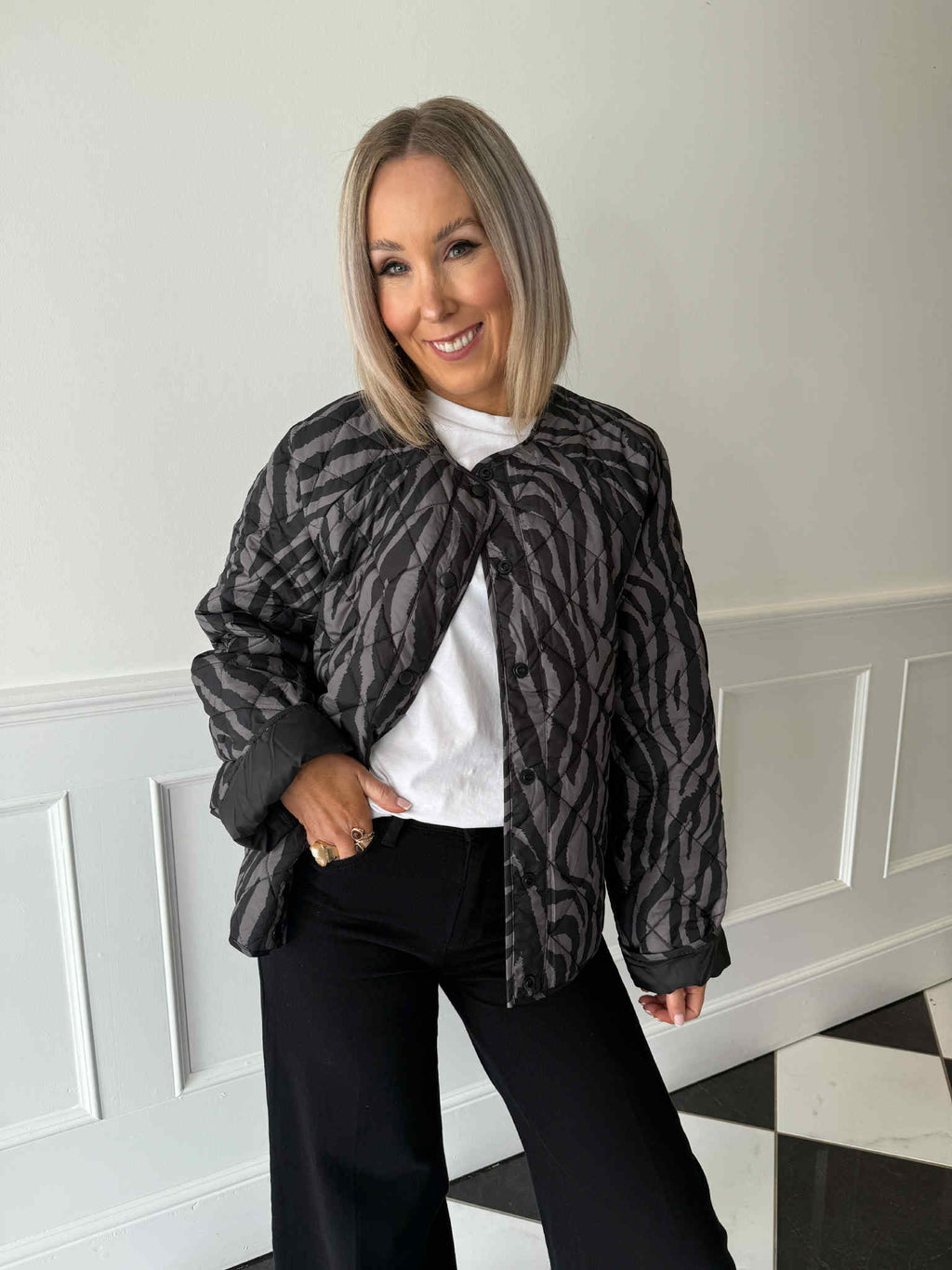 Philly Quilted Jacket - Grey