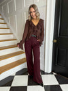 Robyn Trousers - Burgundy