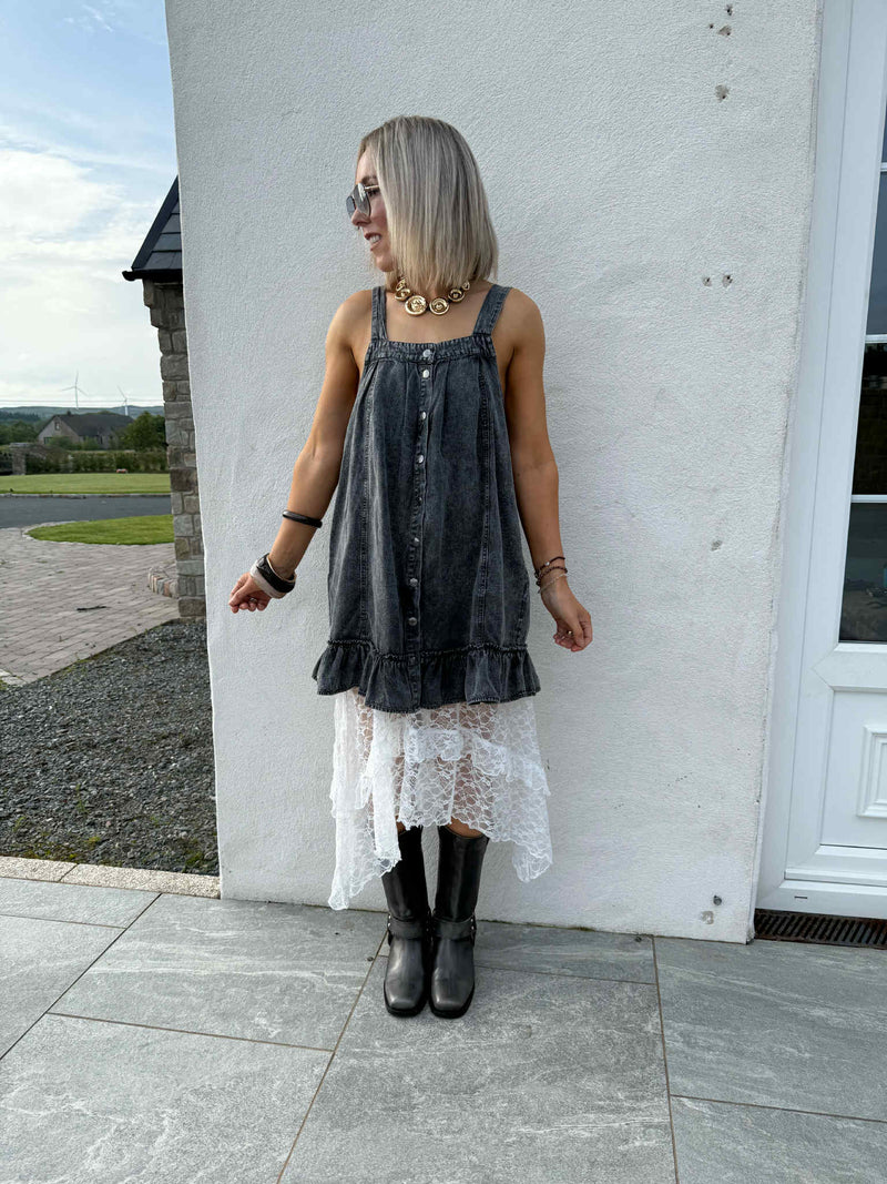 Lacey Midi Skirt - White